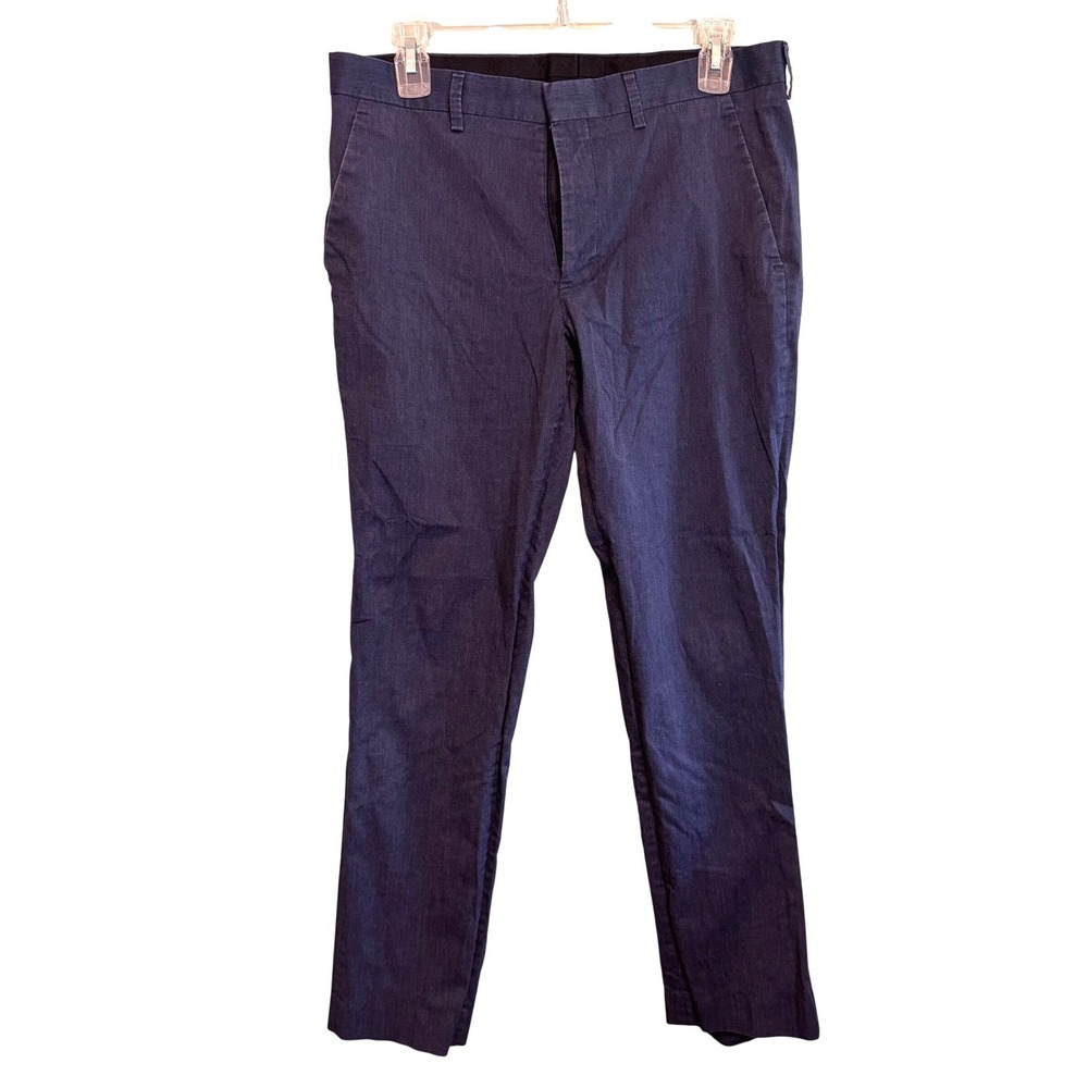 Express Mens Extra Slim Fit Dress Pants Chino Trousers Blue Size 30x30